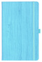 Notizbuch Style Medium im Format 13x21cm, Inhalt blanco, Einband Woody in der Farbe Sky