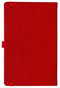 Notizbuch Style Medium im Format 13x21cm, Inhalt kariert, Einband Slinky in der Farbe Scarlet