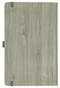 Notizbuch Style Medium im Format 13x21cm, Inhalt liniert, Einband Woody in der Farbe Sludge