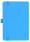 Notizbuch Style Small im Format 9x14cm, Inhalt blanco, Einband Fancy in der Farbe China Blue