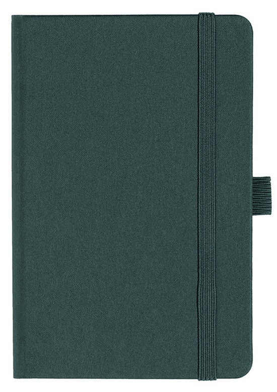 Notizbuch Style Small im Format 9x14cm, Inhalt kariert, Einband Fancy in der Farbe Graphite