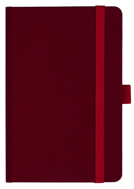 Notizbuch Style Small im Format 9x14cm, Inhalt kariert, Einband Fancy in der Farbe Ruby Red