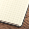 Notizbuch Style Small im Format 9x14cm, Inhalt kariert, Einband Woody in der Farbe Brown
