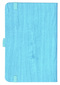 Notizbuch Style Small im Format 9x14cm, Inhalt kariert, Einband Woody in der Farbe Sky