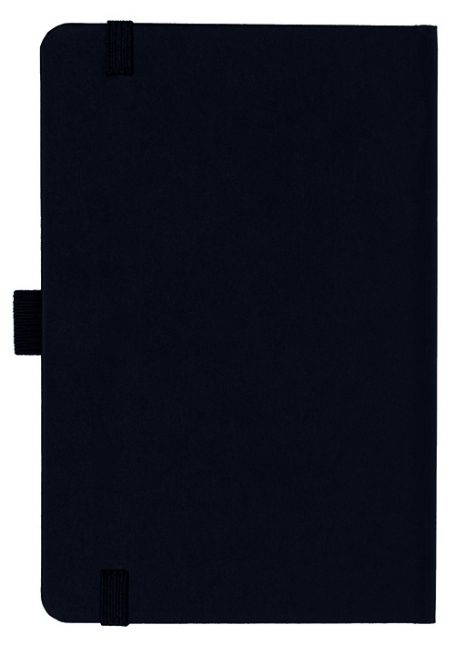 Notizbuch Style Small im Format 9x14cm, Inhalt liniert, Einband Fancy in der Farbe Black
