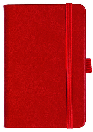 Notizbuch Style Small im Format 9x14cm, Inhalt liniert, Einband Slinky in der Farbe Scarlet
