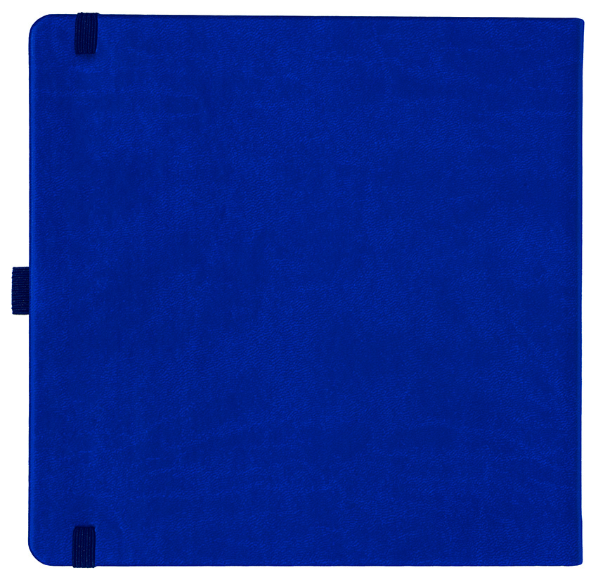 Notizbuch Style Square im Format 17,5x17,5cm, Inhalt blanco, Einband Slinky in der Farbe Ultramarine