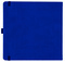 Notizbuch Style Square im Format 17,5x17,5cm, Inhalt blanco, Einband Slinky in der Farbe Ultramarine