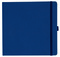 Notizbuch Style Square im Format 17,5x17,5cm, Inhalt kariert, Einband Fancy in der Farbe Royal Blue