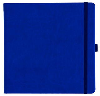 Notizbuch Style Square im Format 17,5x17,5cm, Inhalt liniert, Einband Slinky in der Farbe Ultramarine