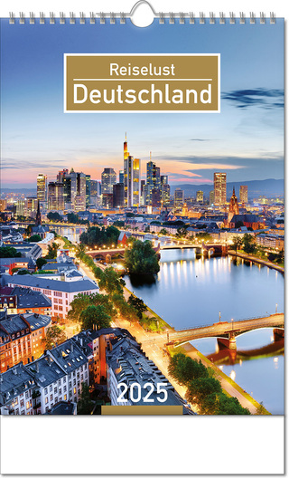 Kalender "Deutschland" im Format 24 x 38,5 cm, mit Wire-O Bindung und verlängerter Rückwand