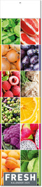 Kalender "Fresh" im Format 11 x 50 cm, mit Fälzel