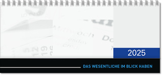 Schreibtischquerkalender "Luxus" mit überstehender Kartonrückwand im Format 30,5 x 13,5 cm