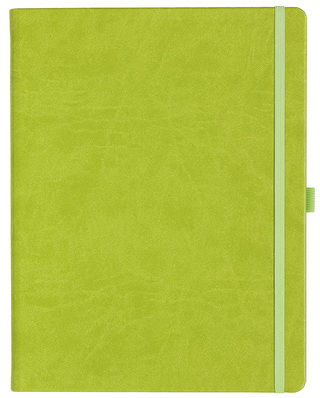 Notizbuch Style Large im Format 19x25cm, Inhalt blanco, Einband Slinky in der Farbe Lime