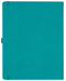 Notizbuch Style Large im Format 19x25cm, Inhalt kariert, Einband Slinky in der Farbe Turquoise