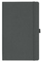 Notizbuch Style Medium im Format 13x21cm, Inhalt blanco, Einband Fancy in der Farbe Graphite