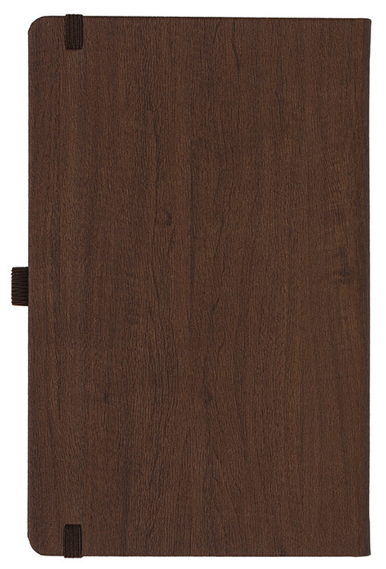 Notizbuch Style Medium im Format 13x21cm, Inhalt blanco, Einband Woody in der Farbe Brown