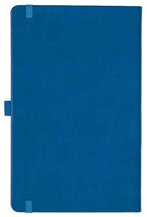 Notizbuch Style Medium im Format 13x21cm, Inhalt kariert, Einband Slinky in der Farbe Azure