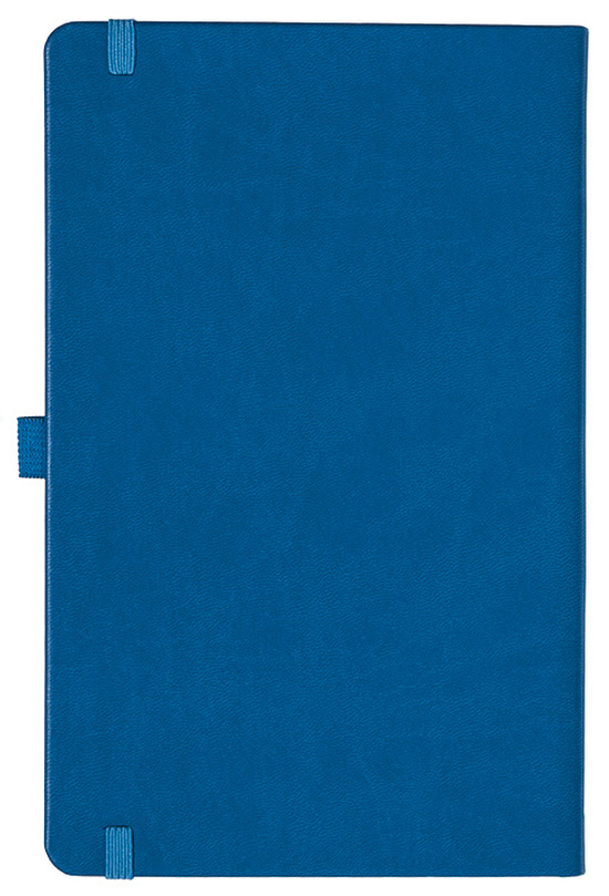 Notizbuch Style Medium im Format 13x21cm, Inhalt kariert, Einband Slinky in der Farbe Azure