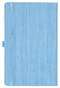 Notizbuch Style Medium im Format 13x21cm, Inhalt kariert, Einband Woody in der Farbe Sky