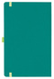 Notizbuch Style Medium im Format 13x21cm, Inhalt liniert, Einband Fancy in der Farbe Laguna