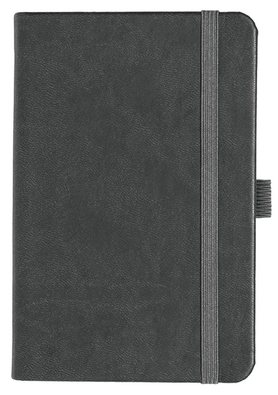 Notizbuch Style Small im Format 9x14cm, Inhalt kariert, Einband Slinky in der Farbe Dark Grey