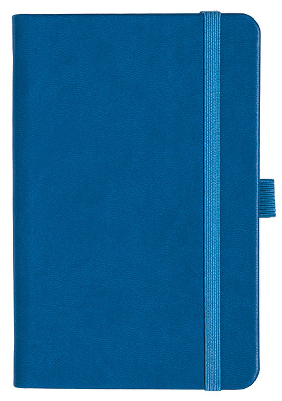 Notizbuch Style Small im Format 9x14cm, Inhalt liniert, Einband Slinky in der Farbe Azure