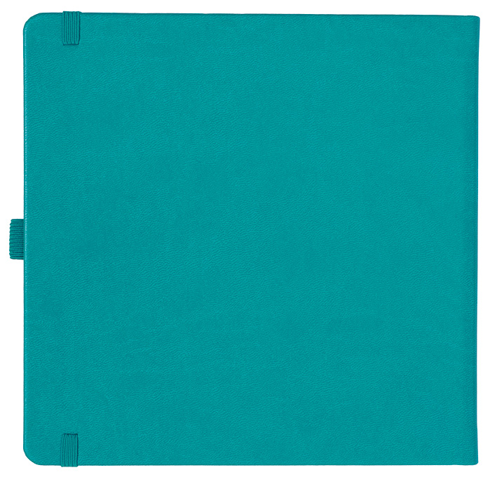 Notizbuch Style Square im Format 17,5x17,5cm, Inhalt liniert, Einband Slinky in der Farbe Turquoise