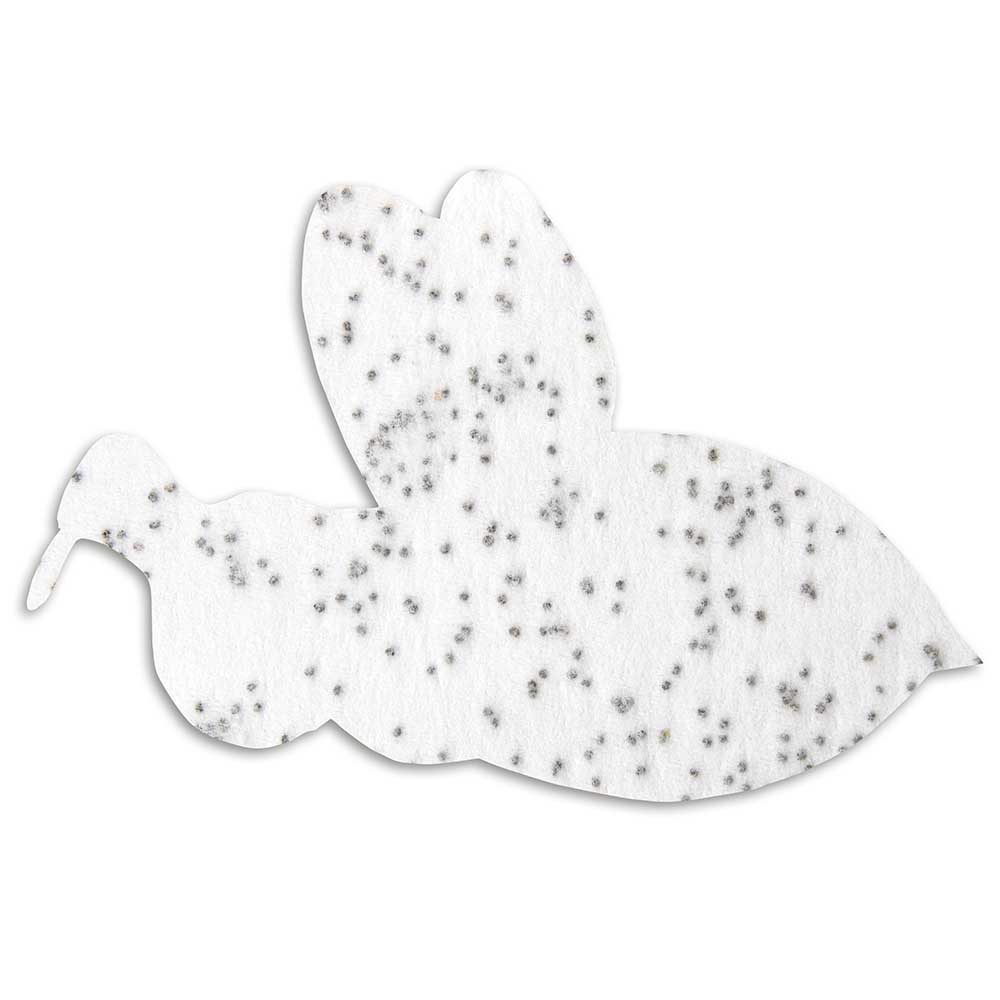 Samenpapier in Klappkärtchen - Bienchen