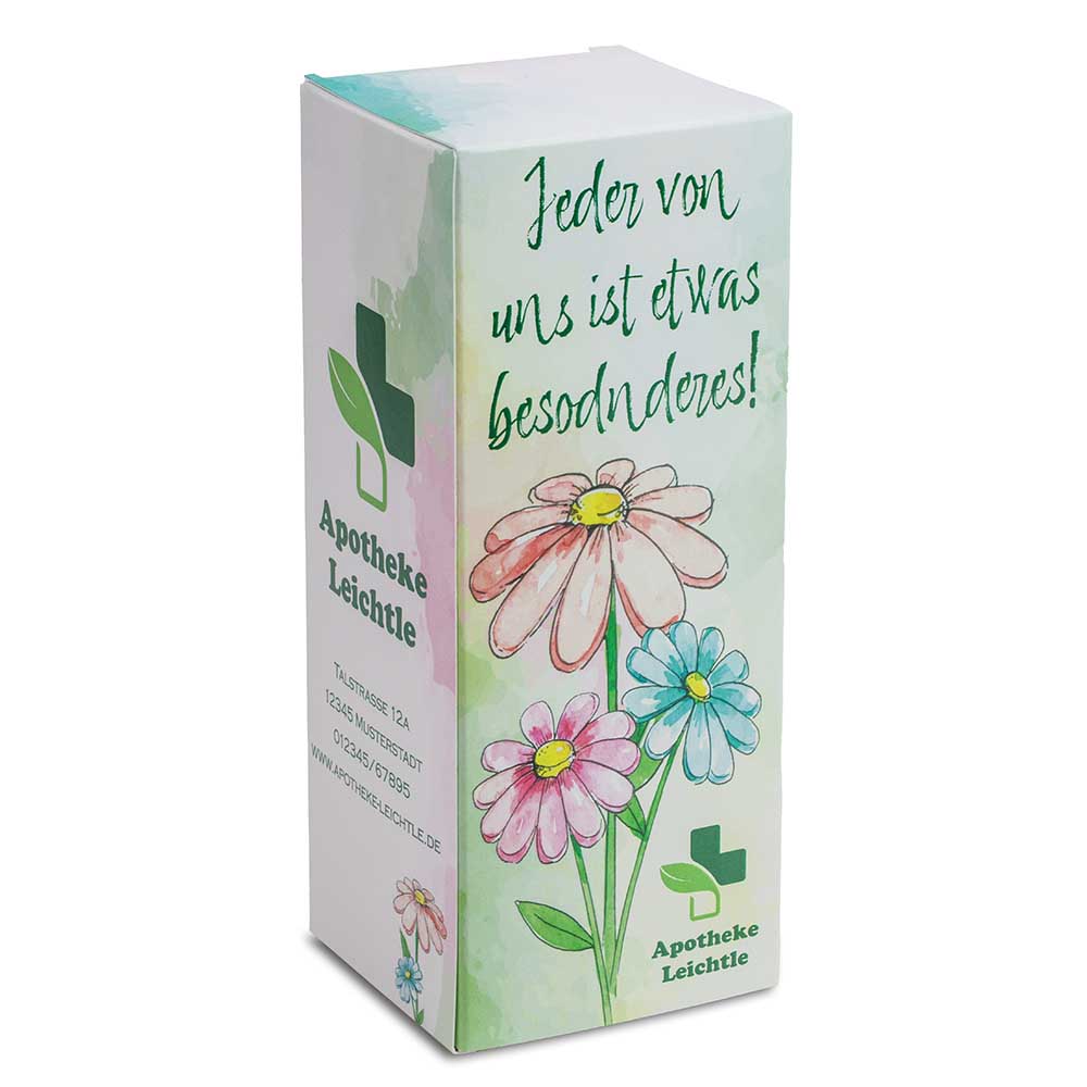 Handgefertigte Glasblume - rot