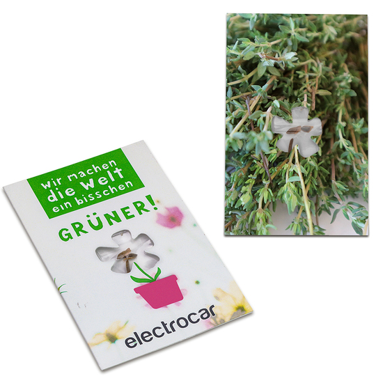 Samen-Karte-Mini Blume