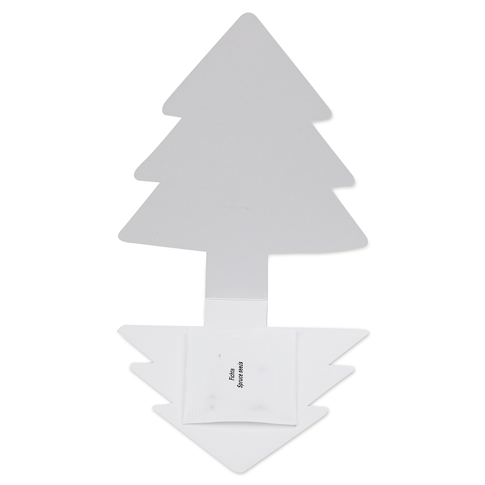 Klappkärtchen Tannenbaum - neutral mit 1-c Logoeindruck
