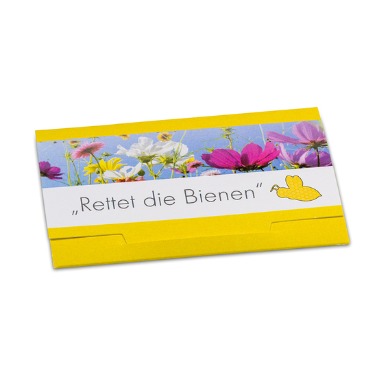 Samenpapier in Klappkärtchen