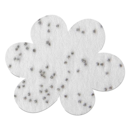 Samenpapier in Klappkärtchen Ei - Blümchen