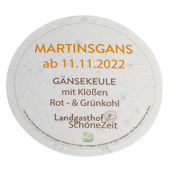 Samenpapier Bierdeckel
