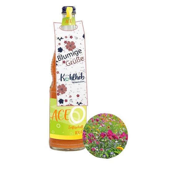 On-Pack Samenpapier - Sommerblumenmischung, Druck 4/4-c