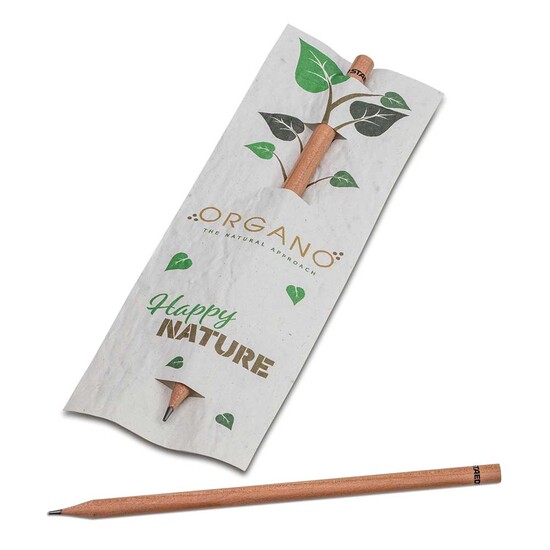 Bleistift im Samenpapieretui - Karotte, Druck 4/0-c