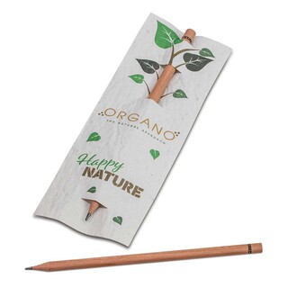 Bleistift im Samenpapieretui - Mohnblume, Druck 4/0-c