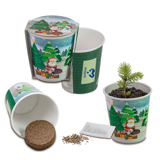 Weihnachtsbaum To-Go - neutral mit 1-c Logoeindruck