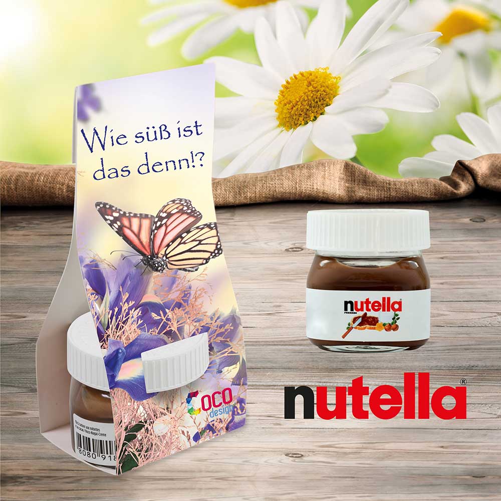 Nutella in Überreichverpackung - mit Digitaldruck