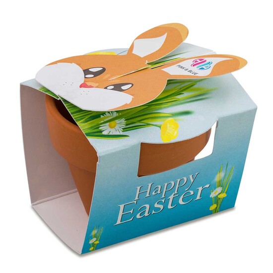 Tontöpfchen-Hase mit Samen - Thymian inkl. Tampondruck