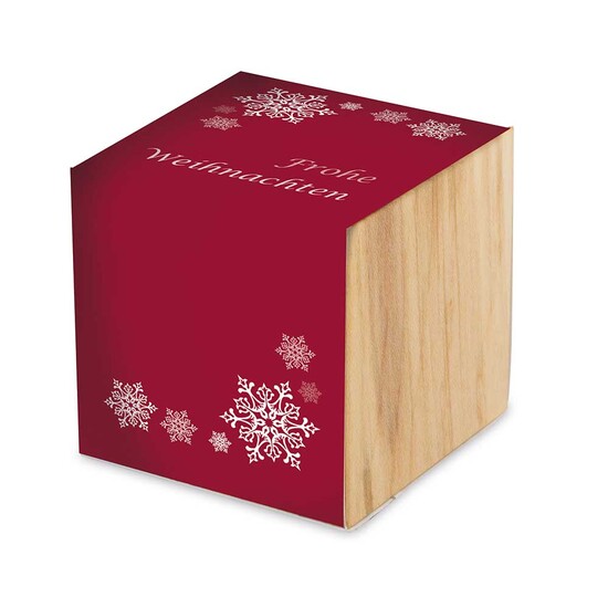 Pflanz-Holz Maxi mit Samen - Glücksklee-Zwiebel, 2 Seiten gelasert (* Je nach Verfügbarkeit der Glücksklee-Zwiebeln)