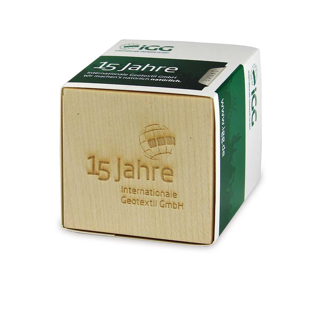 Pflanz-Holz Maxi mit Samen - Thymian, 2 Seiten gelasert
