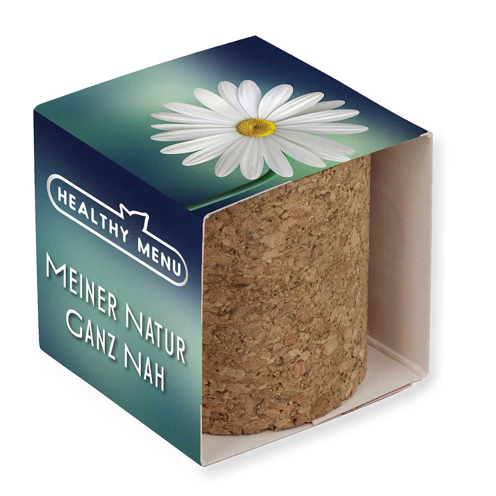 Pflanz-Kork rund mit Samen - Sommerblumenmischung