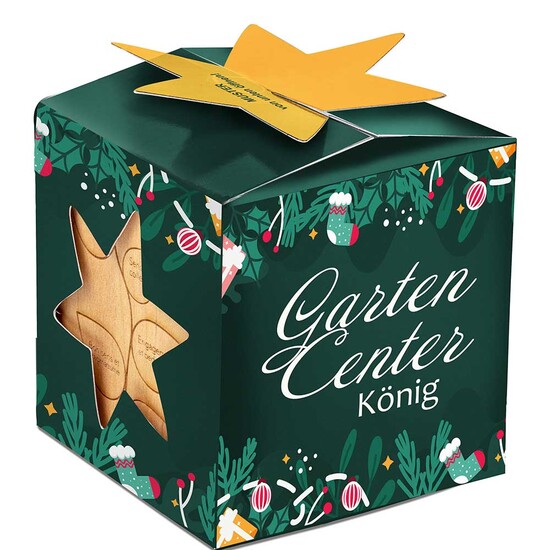 Pflanz-Holz Maxi Star-Box mit Samen - Fichte