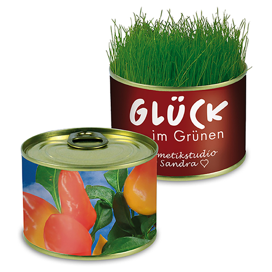 Natur-Konserve mit Samen