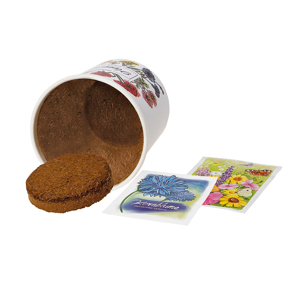 Becher Blümchen - Samenset