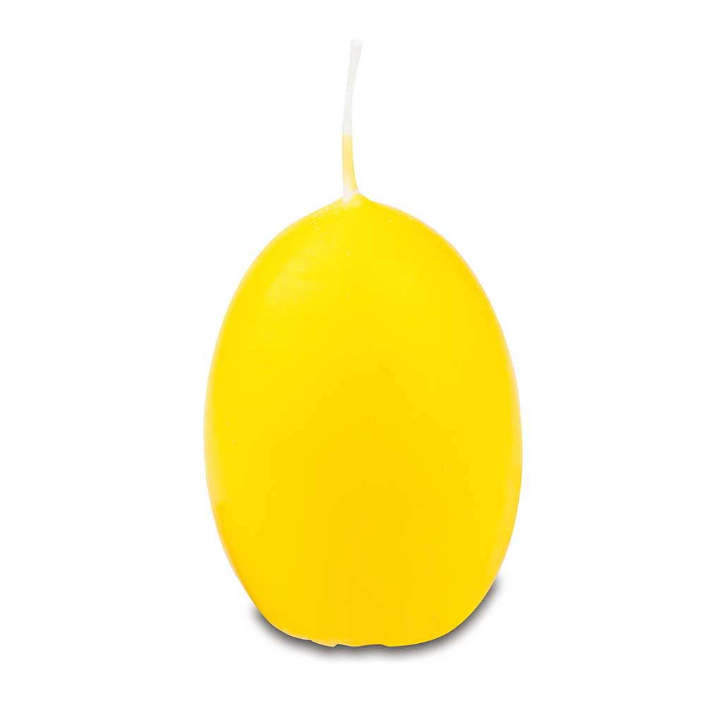 Das Gelbe vom Ei - mit Tontöpfchen und Eierkerze