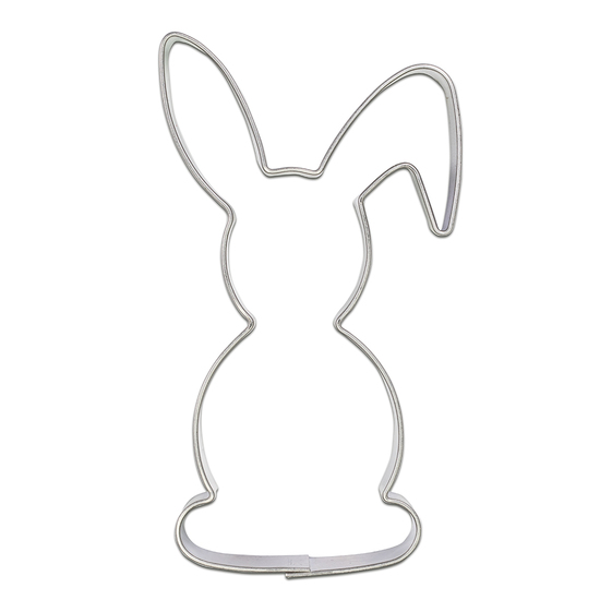Backförmchen mit Rezeptblock Hase