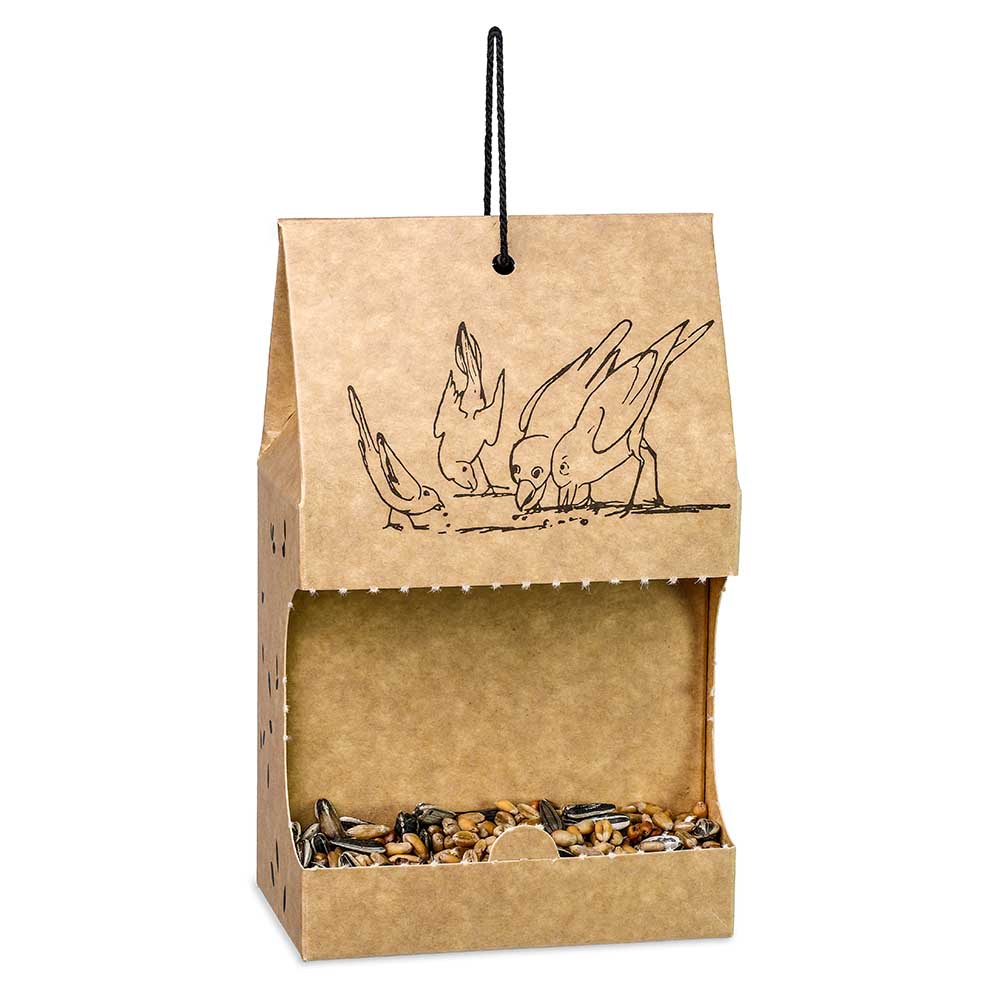 Vogelfutter To-Go - Werbeaufkleber